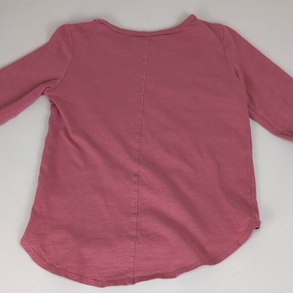3/$20 Oshkosh Heart Long Sleeve Tshirt Gold Butterfly Sequin Girls Mauve Top - Picture 8 of 10